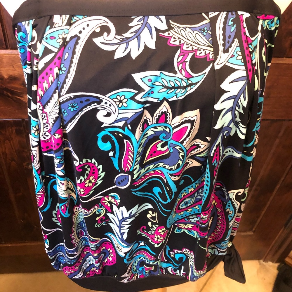 Apt.9 tankini blouson style 1X